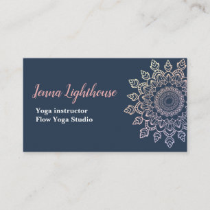 customer specific mandala business card