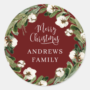 Customer specific Merry Christmas   Classic Round Sticker