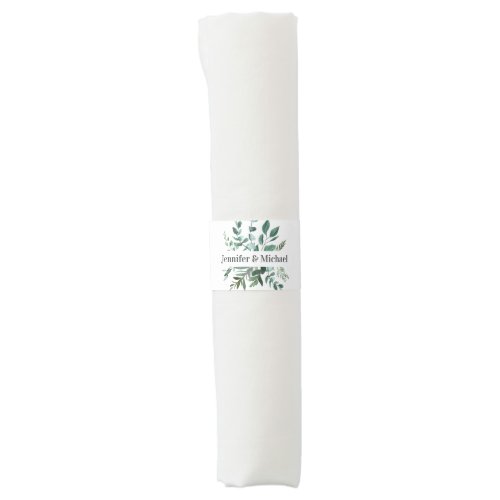 Customer_specific Monogram Leafy  Napkin Bands