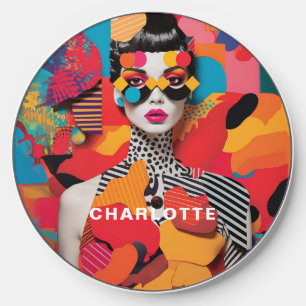 Customer Specific Pop Art Photo Collage Wireless Charger