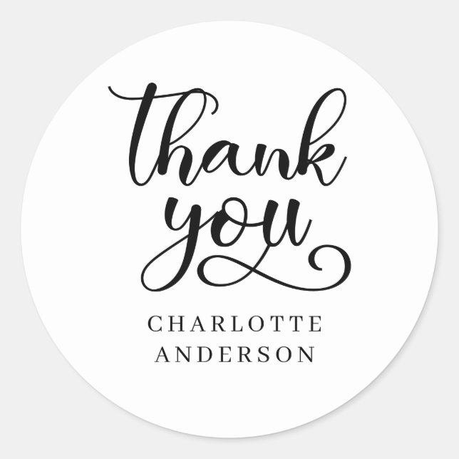 Customer specific Thank you! Sticker (Front)