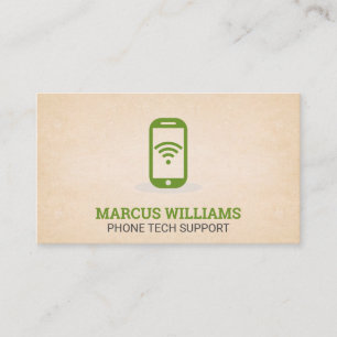 Customer Support Smart Phone Wifi Business Card