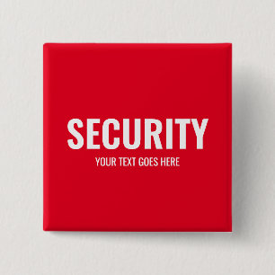 Customer Text & Design Security Template Red Button