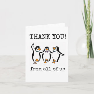 Customer Thank You Card, From All of Us, Funny Card