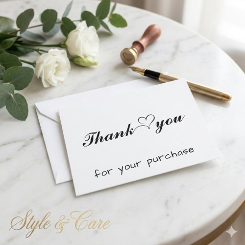 Customer Thank You Cards Retail Packaging