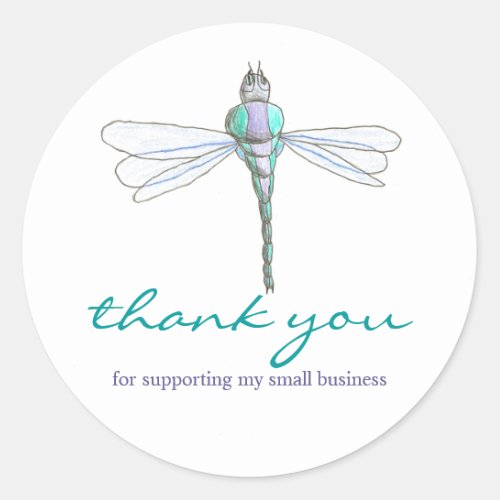 Customer Thank You for Supporting Small Business Classic Round Sticker