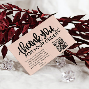 Customer Thank You Package Insert QR Code Coupon