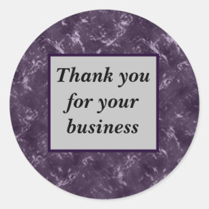 Customer Thanks Professional Thank You Business Classic Round Sticker