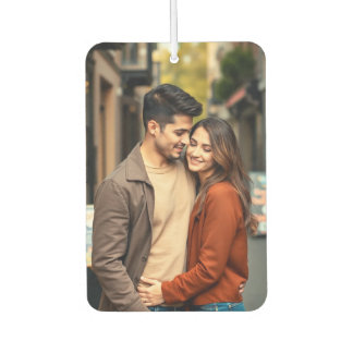 Customer two side photo car air freshener pretty