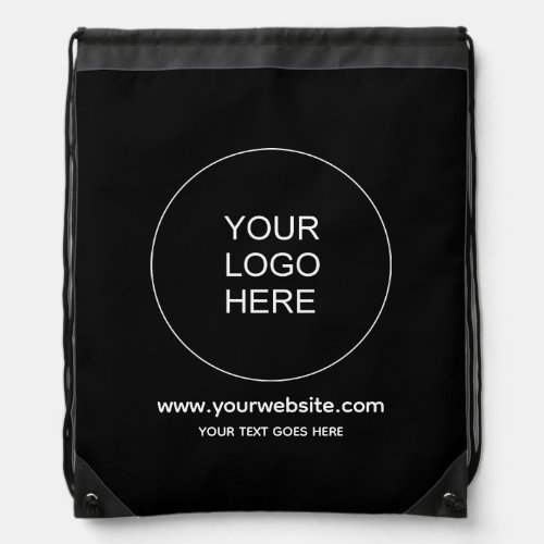 Customer Website Url Business Logo Company Name Drawstring Bag