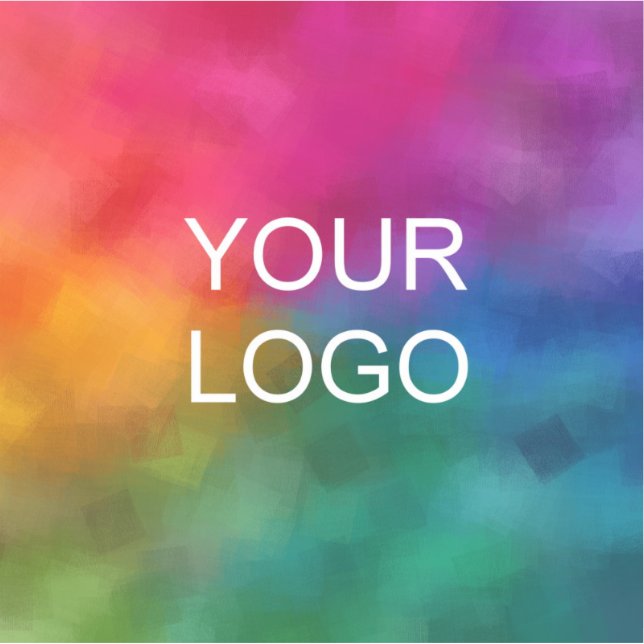 Customer Your Business Name Logo Here Branding Sticker (Front)