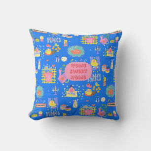 Customermized Home Sweet Home Throw Pillow
