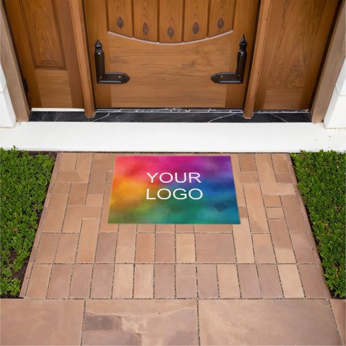 Customers Business Logo Add Text Cute Template Doormat