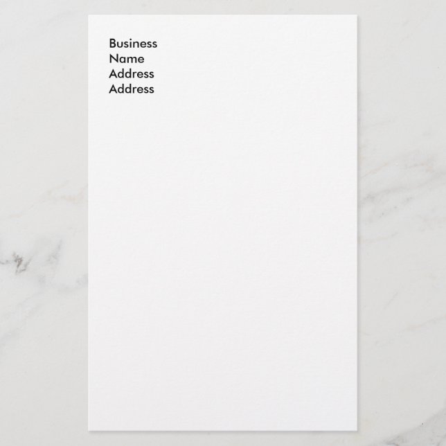 CustomiAdd Name Address Letterhead (Front)