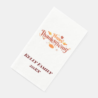 Customiazable Thanksgiving Tea Towel