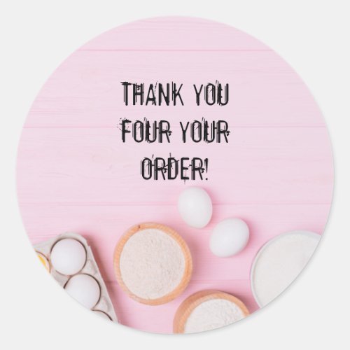 CUSTOMISABLE BAKERY THANK YOU STICKERS