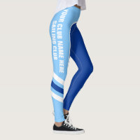 Customisable Blue Side Band Leggings