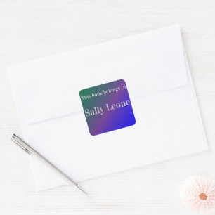 Customisable Book Label - This book belongs too.
