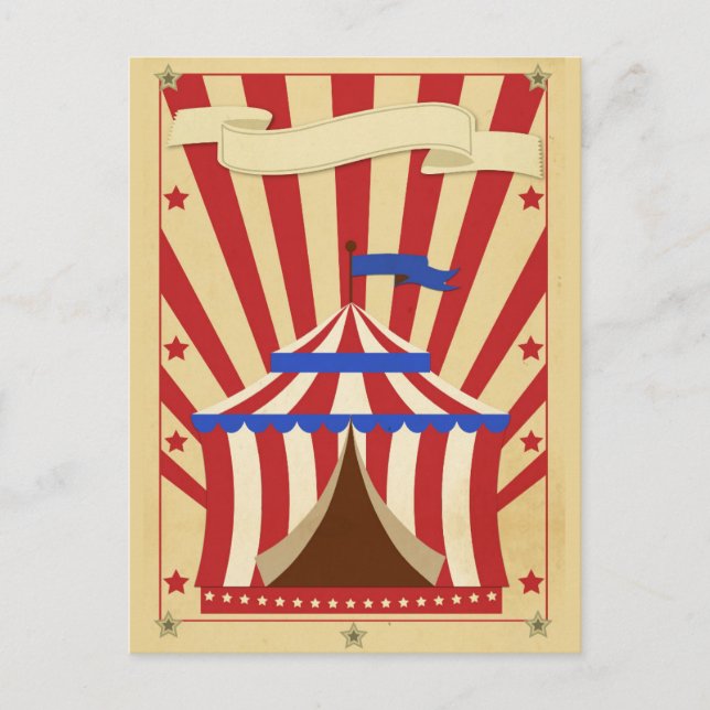 Customisable Circus Postcard (Front)