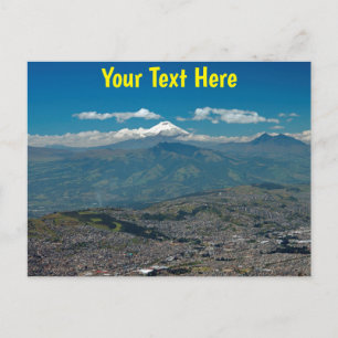 Customisable Cotopaxi & Quito Postcard