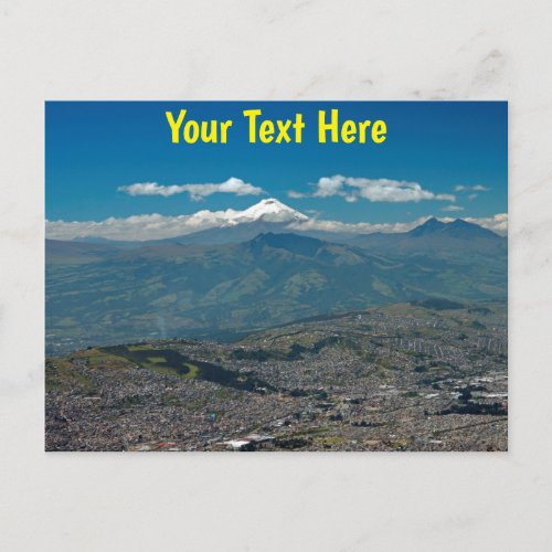 Customisable Cotopaxi  Quito Postcard