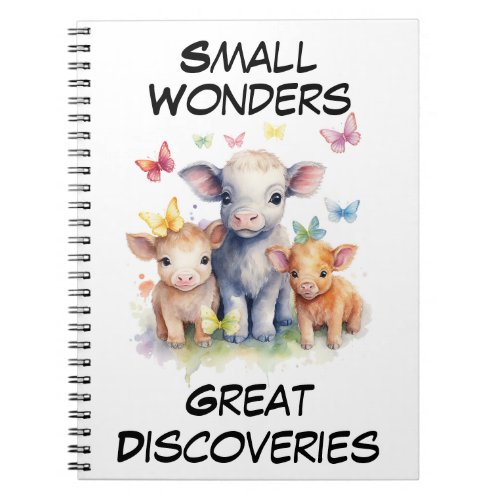 Customisable Cows and Butterflies Notebook