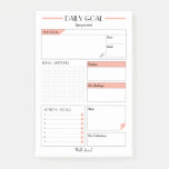 Customisable Daily Goals planner Sheet Post-it Notes