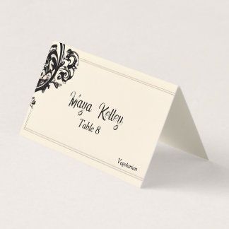 Customisable Gothic Wedding place card