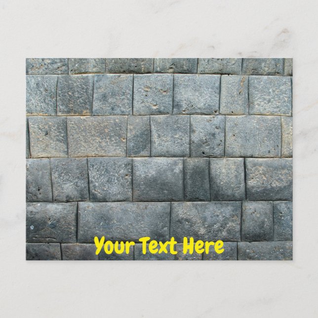 Customisable Inca wall Postcard (Front)