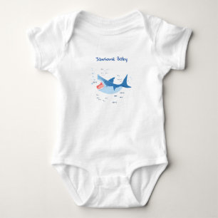 Customisable Jaws junior Baby Bodysuit