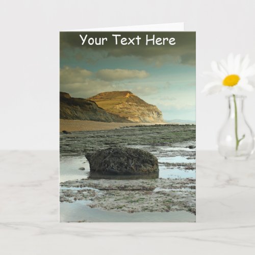 Customisable Jurassic Coast Dorset Card