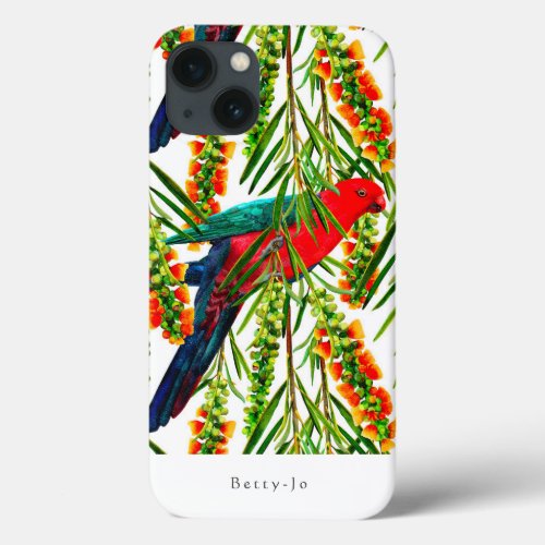 Customisable King Parrot Pattern iPhone 13 Case