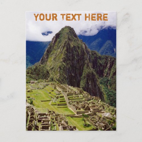 Customisable Machu Picchu Peru Postcard