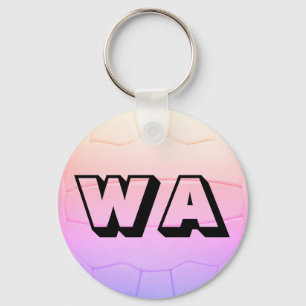 Customisable Netball Positions Ball Print Design Keychain