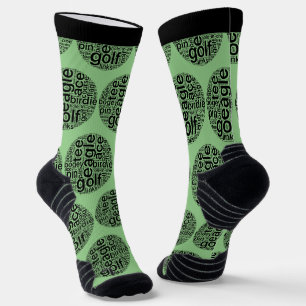 Customisable Novelty Golf Themed Crew Socks