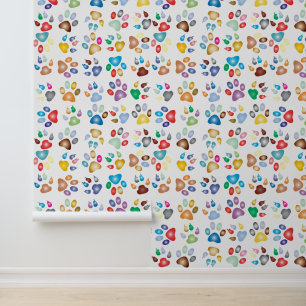 Customisable Peel And Stick Animal Print Wallpaper