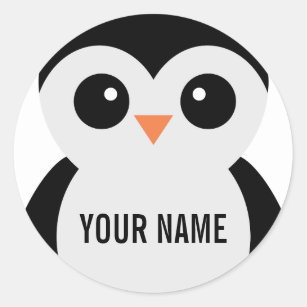 Customisable penguin stickers