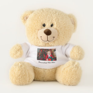 Customisable Photo and Text Teddy Bear