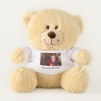 Customisable Photo and Text Teddy Bear