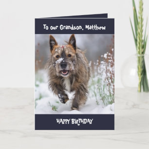 Customisable picture & editable text Birthday Card