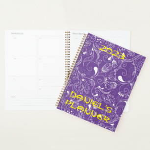 Customisable planner with editable name & colour
