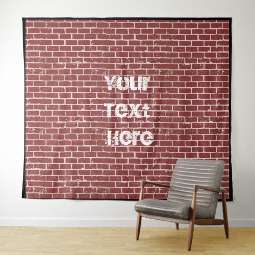 Customisable Red Brick Wall Backdrop Background