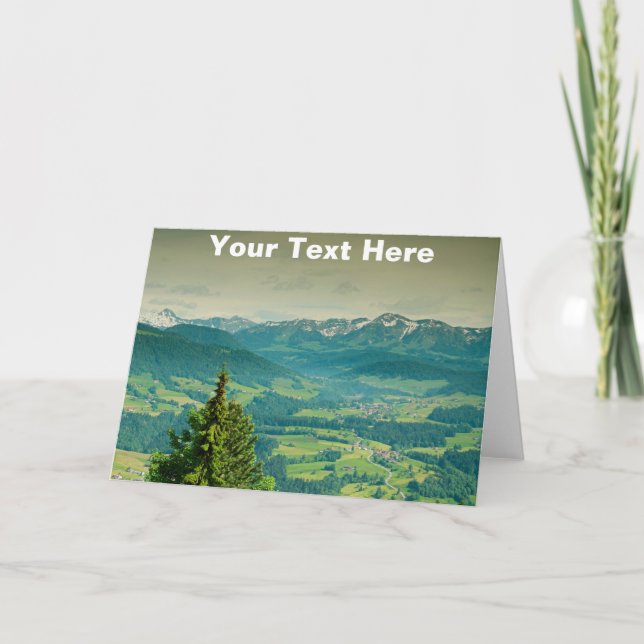 Customisable Sulzberg, Austria Card (Front)