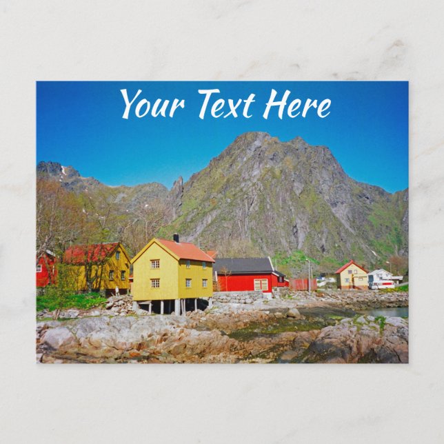 Customisable Svolvaer, Norway Postcard (Front)