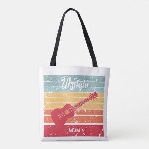 Customisable Vintage style Ukulele tote bag
