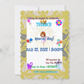CUSTOMISD JOYFUL and loving birthday party Invitation