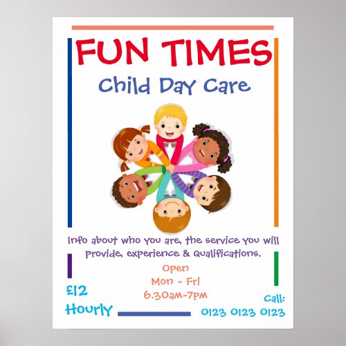 Customise Child Day Care Poster