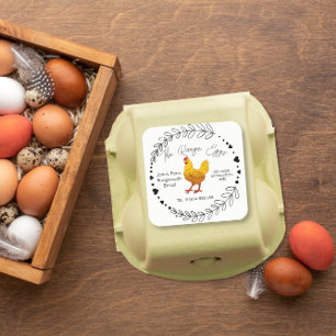 customise egg box Label free range