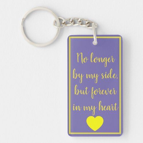 Customise With Photo Pet Cat Loss Memorial Keyring