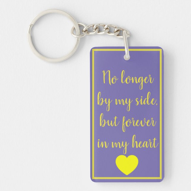 Customise With Photo Pet Cat Loss Memorial Keyring (Front)